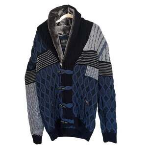 Contemporary Navy Blue Sweater